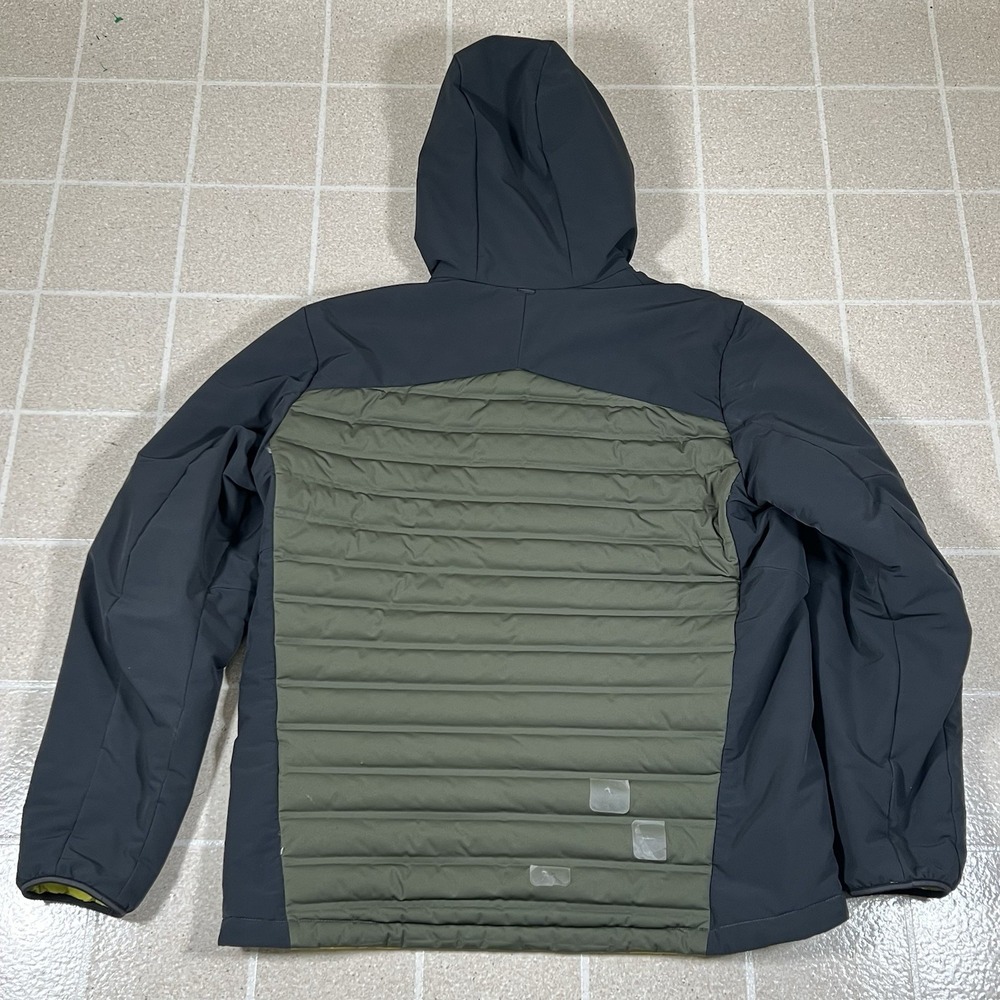 Mountain Hardwear Stretchdown Hybrid Jacket Mens XL Gray Hooded Insulated - Picture 3 of 7